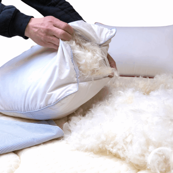 مخدة الدورا من ريش البط - 50*70سم